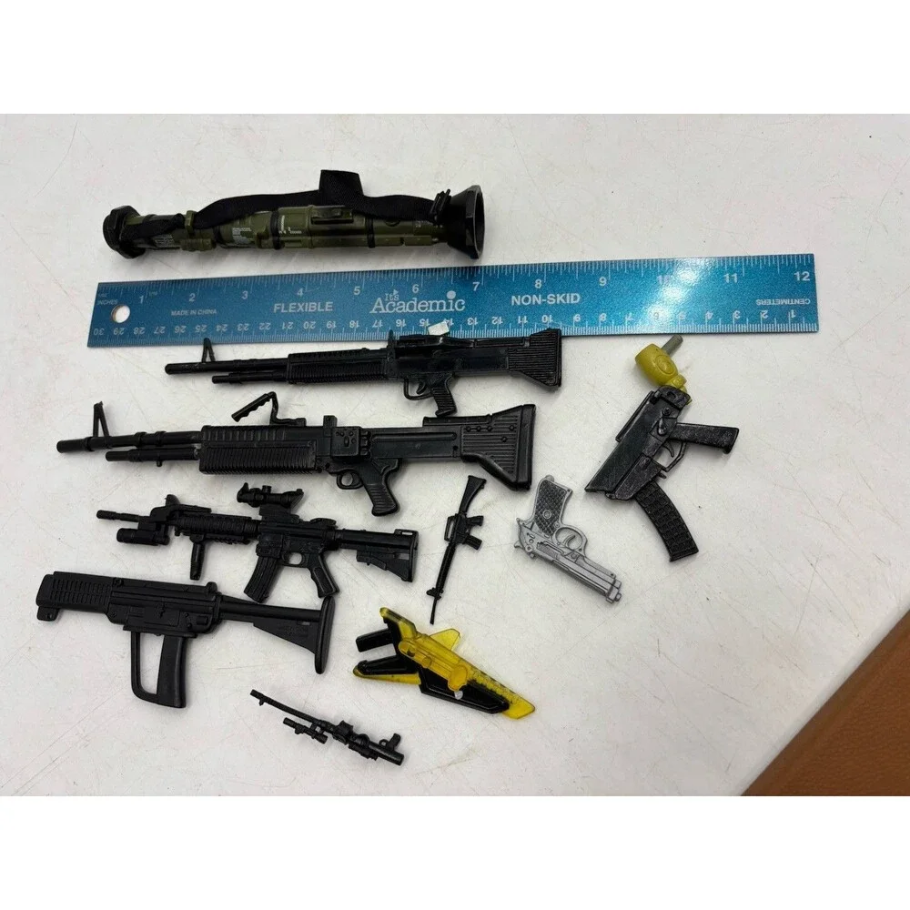 Lot Of Weapons Rifles Action Figures Army Military Toys GI Joe Rocket Launcher